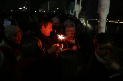 New Year's Eve crowds